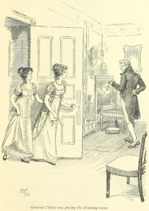 Jane Austen Northanger Abbey - General Tilney was pacing the drawing-room