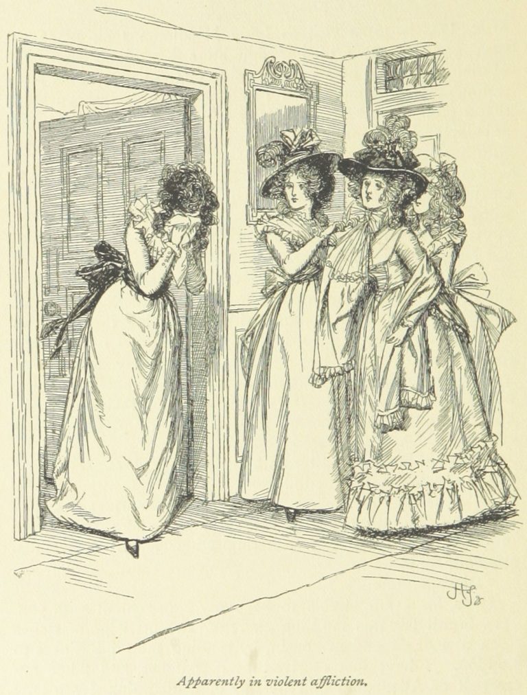 Jane Austen Sense and Sensibility - Apparently in violent affliction