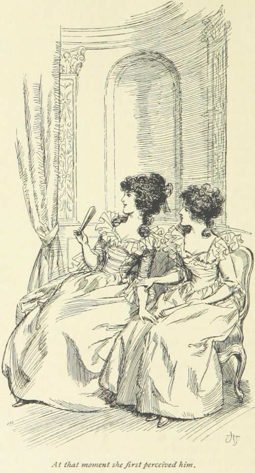Jane Austen Sense and Sensibility - At that moment she first perceived him