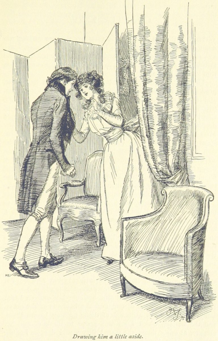 Jane Austen Sense and Sensibility - Drawing him a little aside
