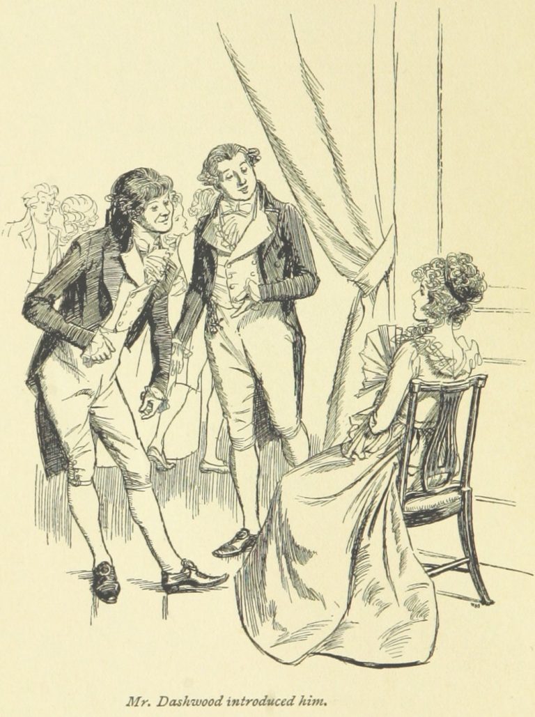 Jane Austen Sense and Sensibility - Mr. Dashwood introduced him
