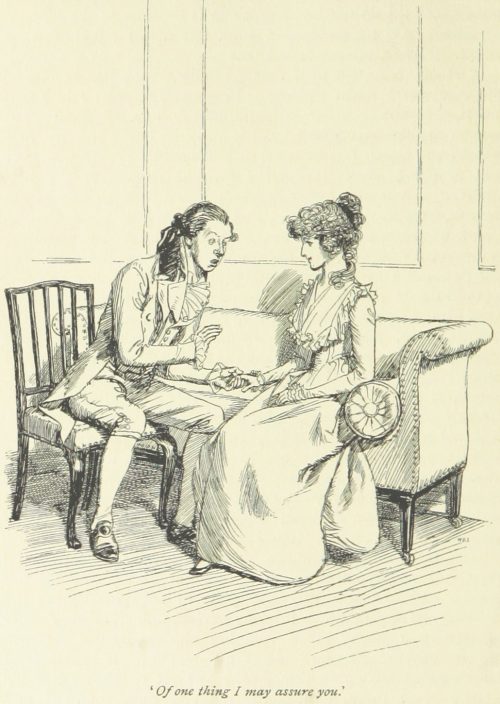 Jane Austen Sense and Sensibility - Of one thing I may assure you