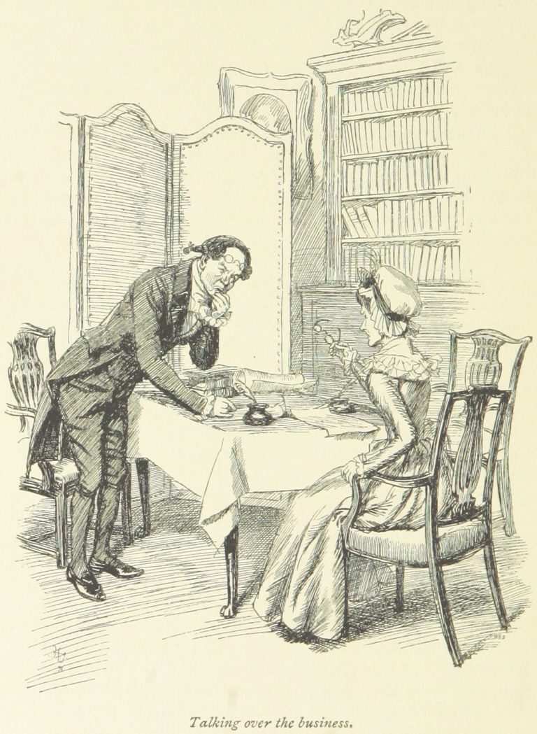 Jane Austen Sense and Sensibility - Talking over the business