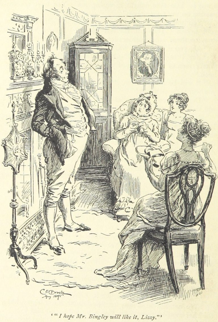 Jane Austen Pride and Prejudice - I hope Mr. Bingley will like it Lizzy