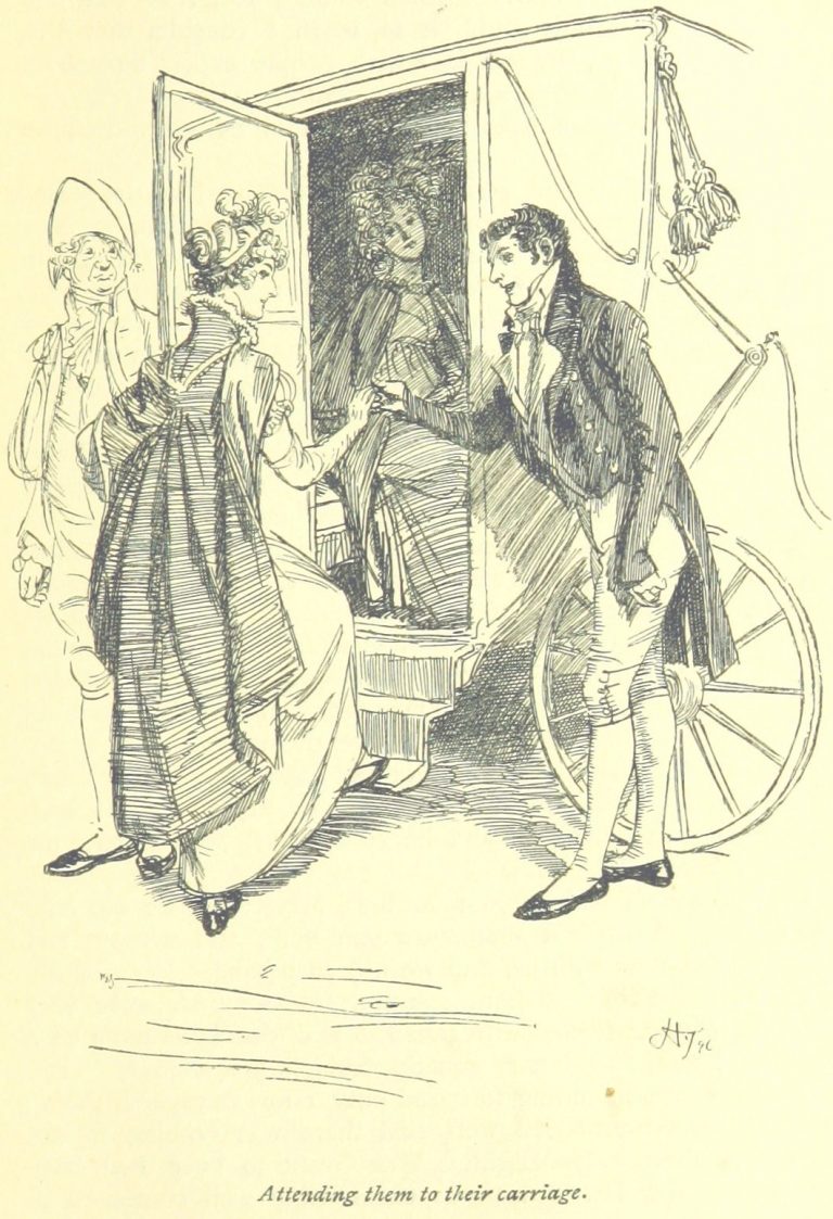 Jane Austen Mansfield Park - attending them to their carriage