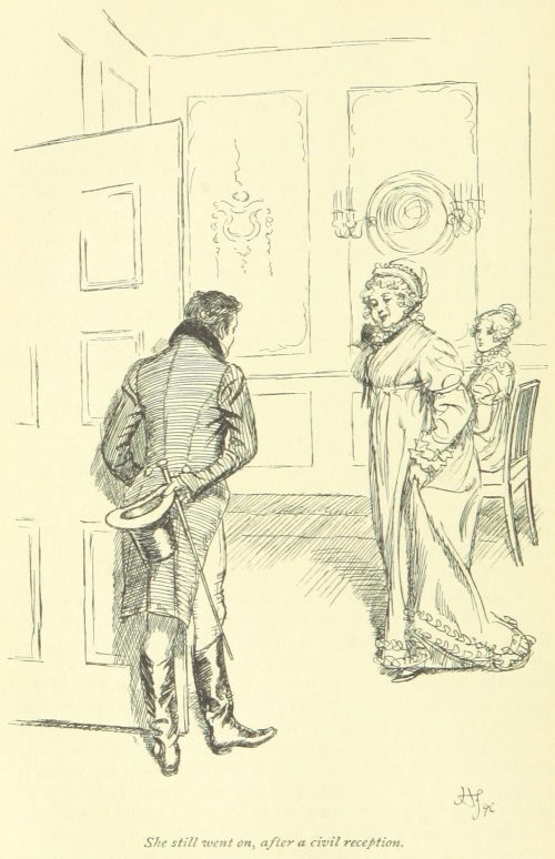 Jane Austen Mansfield Park - she still went on, after a civil reception