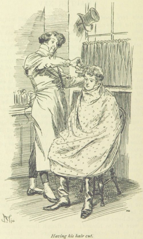 Jane Austen Emma - having his hair cut