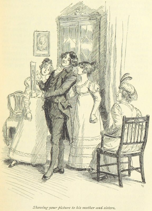 Jane Austen Emma – showing your picture to his mother and sisters