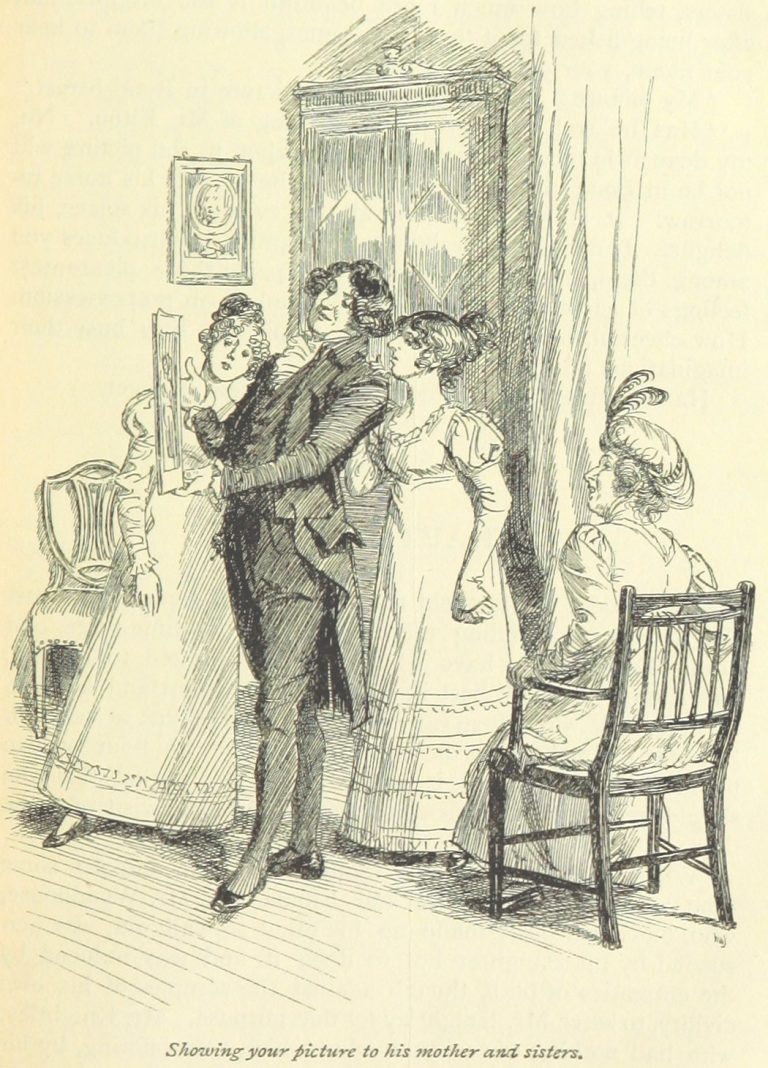Jane Austen Emma - showing your picture to his mother and sisters