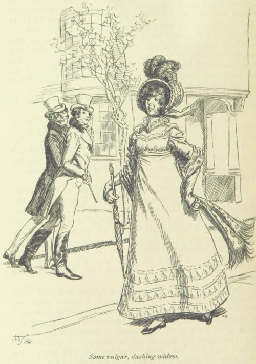 Jane Austen Emma - some vulgar, dashing widow