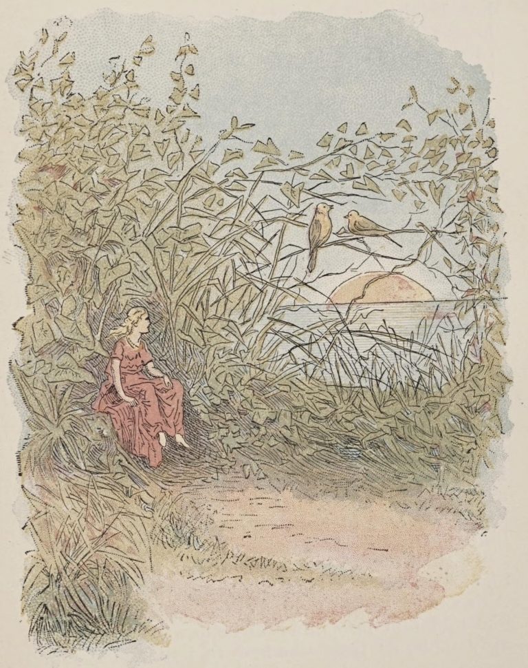 Thumbelina Fairy Tale by Hans Christian Andersen - Thumbelina Watching Birds