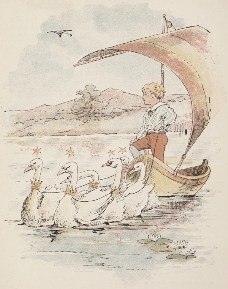 Ole-Luk-Oie, the Dream God Fairy Tale by Hans Christian Andersen - Hjalmar sailed by