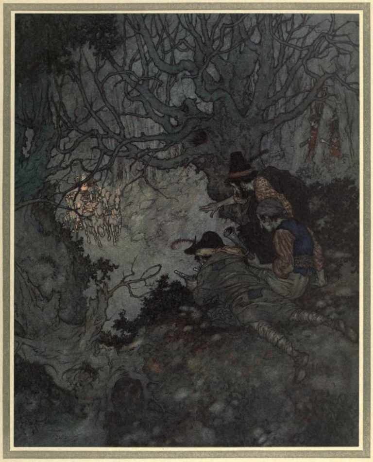 The Snow Queen Illustration by Edmund Dulac - It is gold, it is gold! they cried