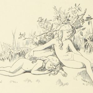 Sleeping Fairies Illustration by E. Gertrude Thomson