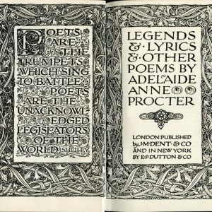 Legends and Lyrics First Series by Adelaide Anne Procter
