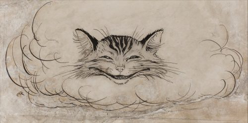 Alice's Adventures in Wonderland - The Cheshire Cat Illustration by Arthur Rackham