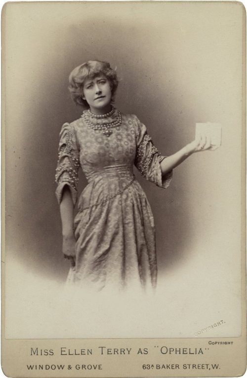 Miss Ellen Terry Photograph as Ophelia in Shakespeare's Hamlet