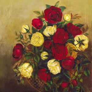 Roses Still Life Painting by Robert S. Duncanson