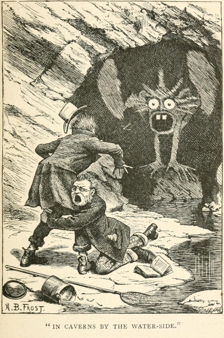 Phantasmagoria Poem - In caverns by the water-side Illustration by Arthur B. Frost