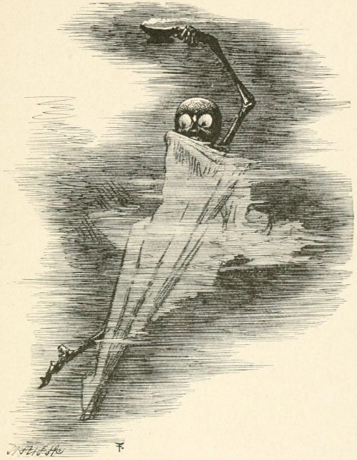 Phantasmagoria Poem - The phantom Illustration by Arthur B. Frost