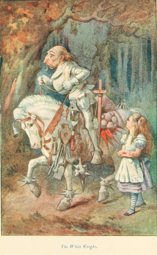 Through the Looking-Glass - The White Knight Illustration by John Tenniel