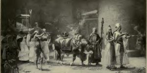 Procession of the Sacred Bull Apis-Osiris After the painting by E.F. Bridgman