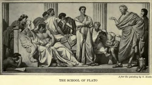 The School of Plato After the painting by O. Knille