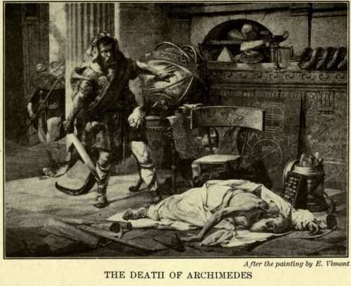 The Death of Archimedes After the painting by E. Vimont