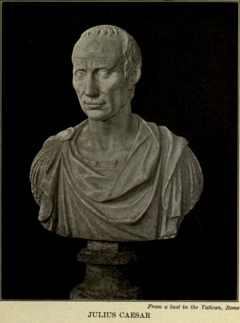 Julius Caesar. From the bust in the National Museum, Rome