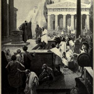 St. Paul Preaching at the Foot of the Acropolis After the painting by Gebhart Fügel