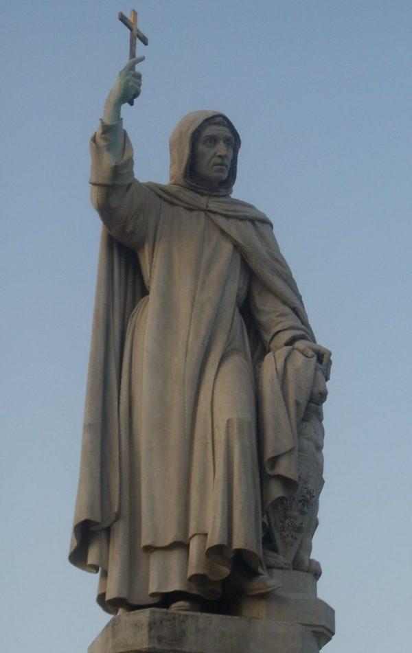 Savonarola From The Statue By E Pazzi Uffizi Gallery Florence 600x951 