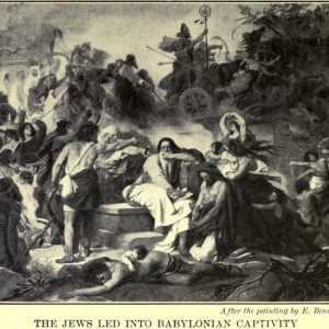 The Jews Led Into Babylonian Captivity After the painting by E. Bendeman