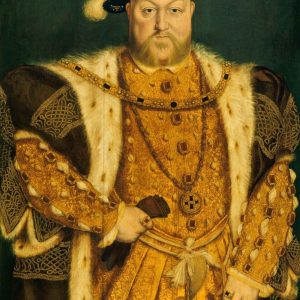 Henry VIII. of England After the painting by Hans Holbein, Windsor Castle, England