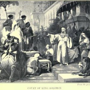 Court of King Solomon From the painting by H. E. Schopin