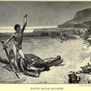 David Kills Goliath After the painting by W.L. Dodge