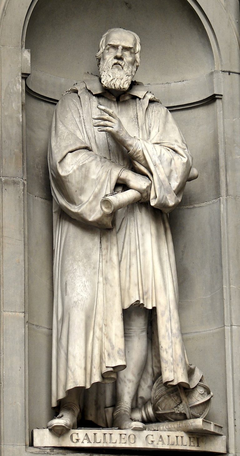Galileo Galilei Statue by A. Castoli Uffizi Gallery, Florence