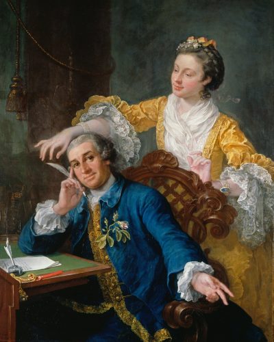 David Garrick and His Wife Eva-Maria Veigel After the painting by ...