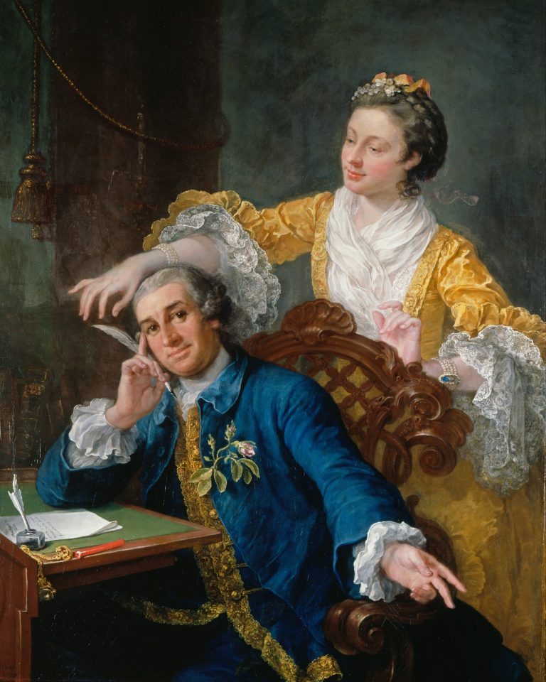 David Garrick and His Wife Eva-Maria Veigel After the painting by William Hogarth