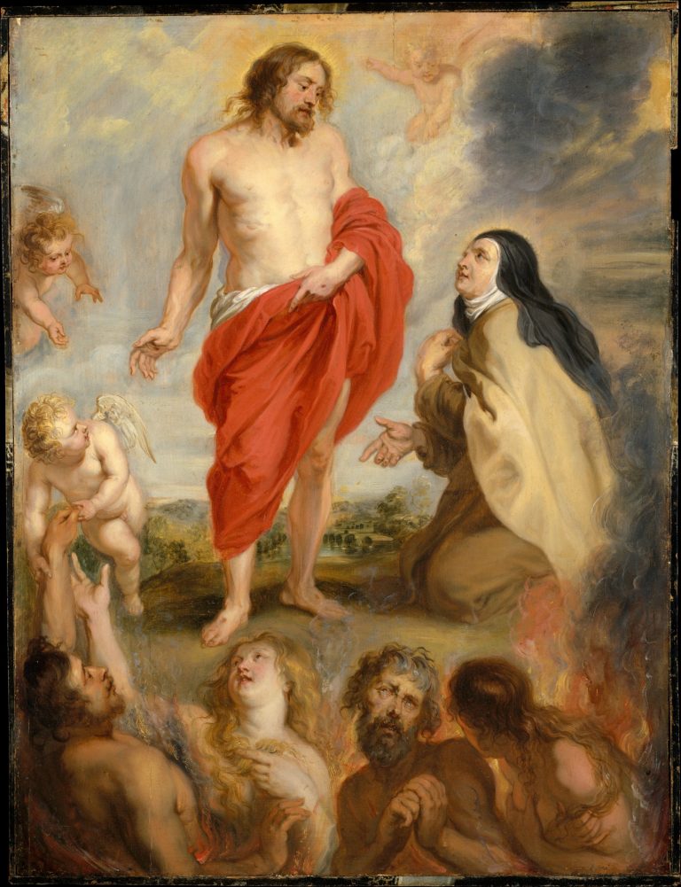 Saint Teresa of Ávila Interceding for Souls in Purgatory by Peter Paul Rubens