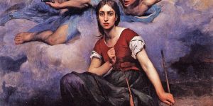 Joan of Arc Hears the Voices After the painting by Eugene Thirion
