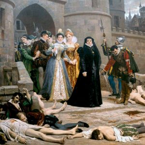 The Morning after the Massacre of St. Bartholomew painting by Édouard Debat-Ponsan