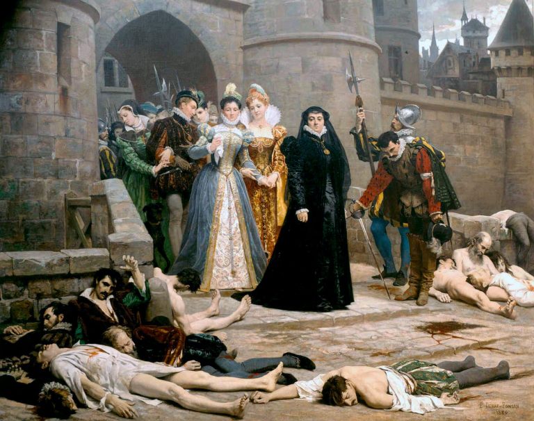 The Morning after the Massacre of St. Bartholomew painting by Édouard Debat-Ponsan