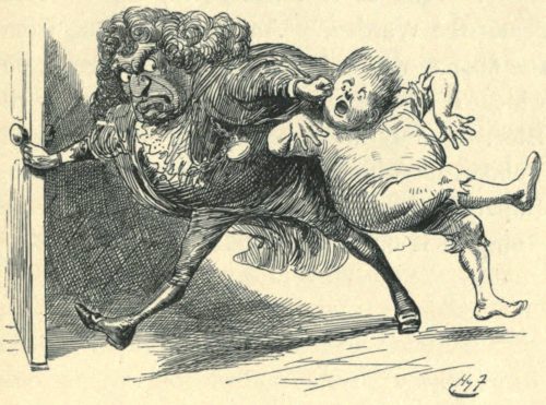 Sylvie and Bruno - Removal Of Uggug Illustration by Harry Furniss