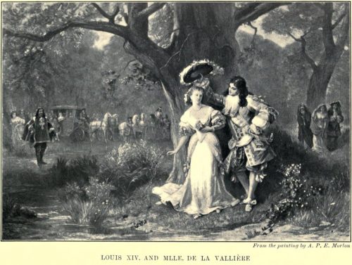 Louis XIV. and Mlle. de la Valliere After the painting by Antony Paul Emile Morlon