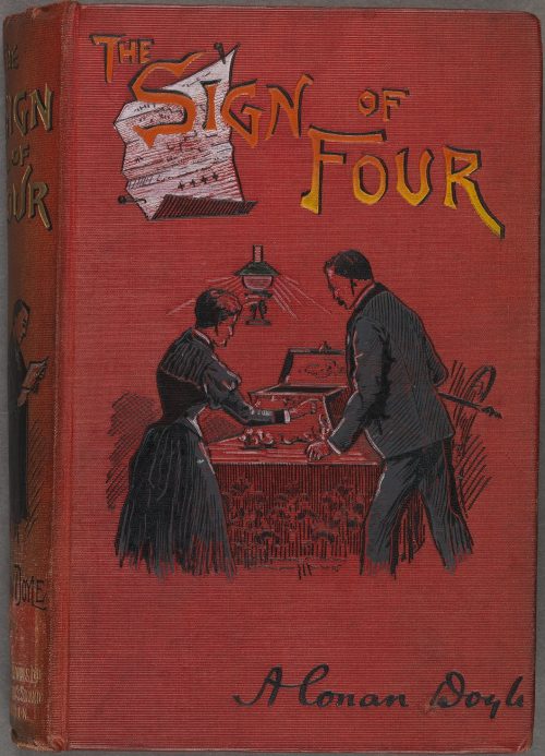 Sherlock Holmes The Sign of Four Book Cover 1892