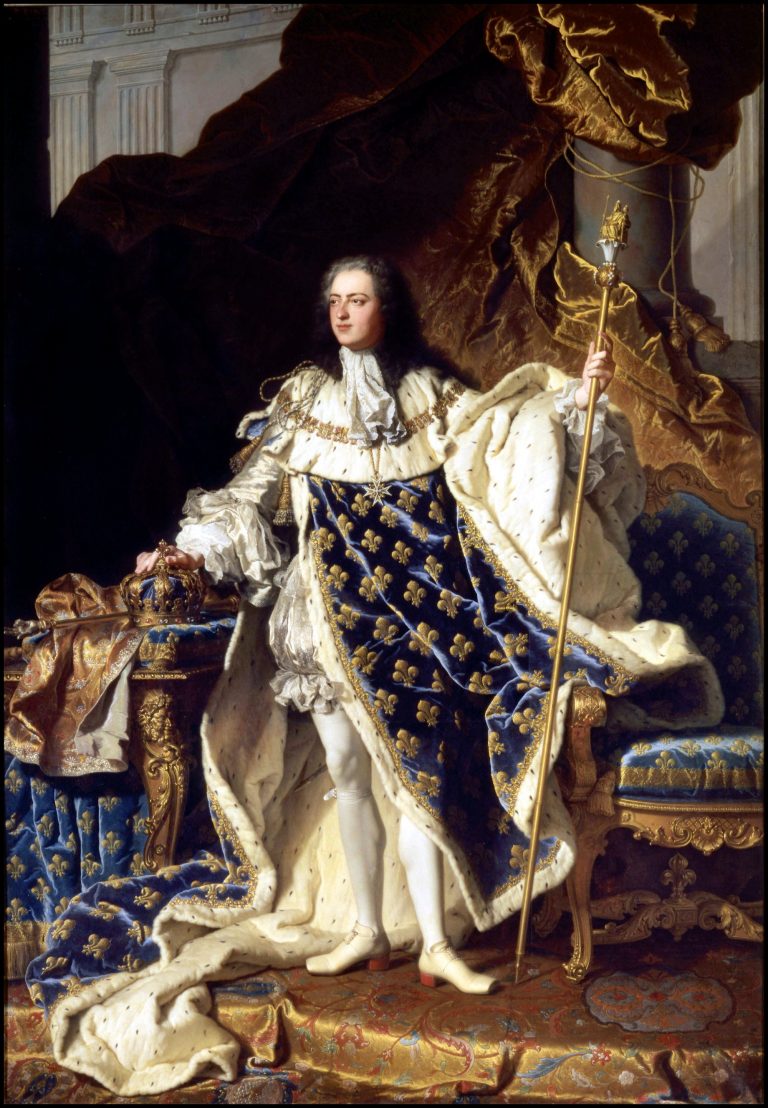 Louis XV, King of France, painting by Hyacinthe Rigaud