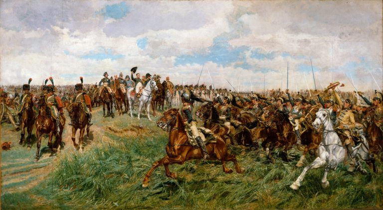 1807, Napoleon at Friedland, painting by Ernest Meissonier