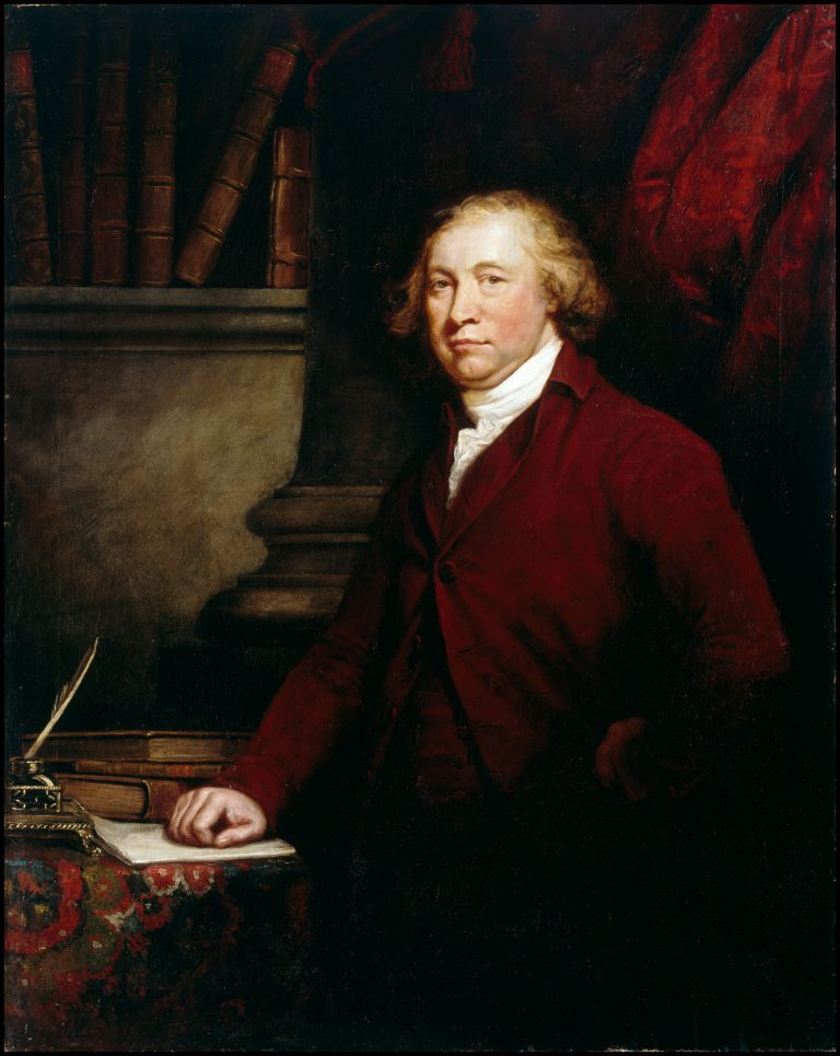 Edmund Burke, painting by J. Barry, Dublin National Gallery