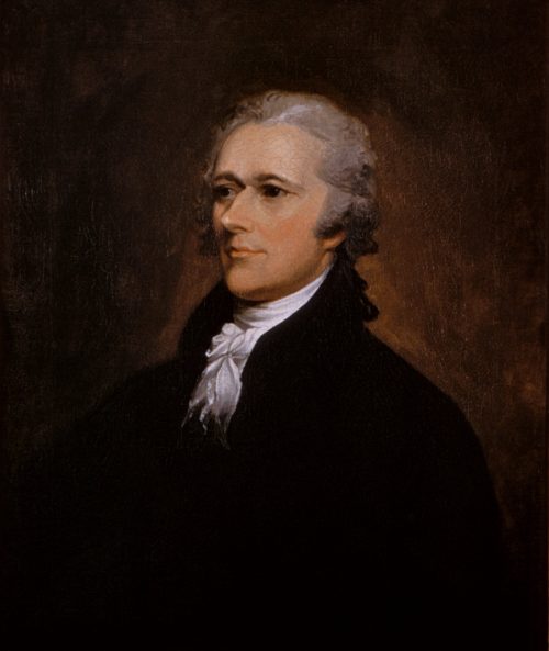 Portrait of Alexander Hamilton, painting by John Trumbull