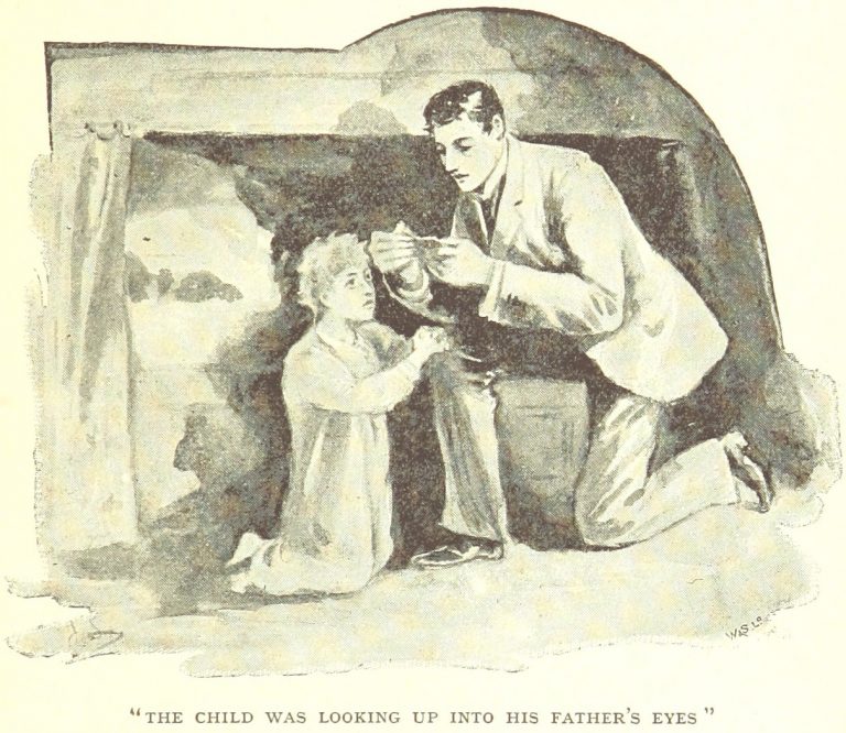 The Fate of Fenella - The child was looking up into his fathers eyes
